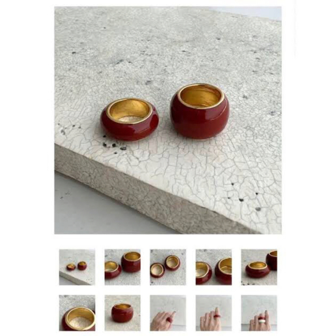 DEUXIEME CLASSE(ドゥーズィエムクラス)の新品人気完売品CHIEKO+マカロンmacaron † caramel リング レディースのアクセサリー(リング(指輪))の商品写真