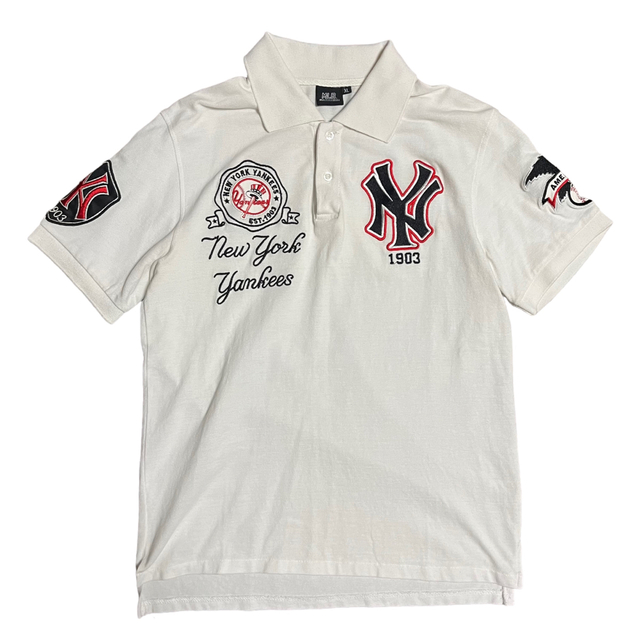 00's New York Yankees MLB ポロシャツ ワッペンロゴ 割引クーポン www
