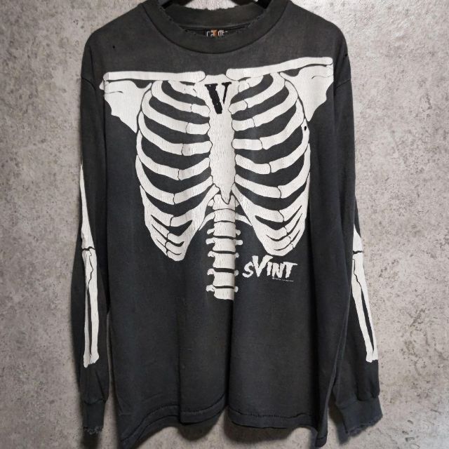 M SAINT MICHAEL x VLONE セントマイケル BONE ロンT 送料無料 11270円