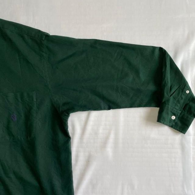 激レア 90s ノーティカ 長袖 シャツ チェック 緑 オーバーサイズ 太
