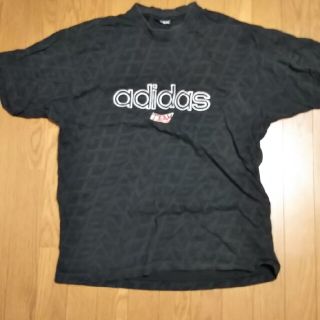 アディダス(adidas)のアディダスTシャツ黒 アメリカンサイズL(Tシャツ/カットソー(半袖/袖なし))