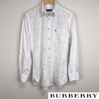 バーバリーブラックレーベル(BURBERRY BLACK LABEL)の美品 BURBERRY BLACK LABEL 長袖シャツ ホワイト サイズ39(シャツ)