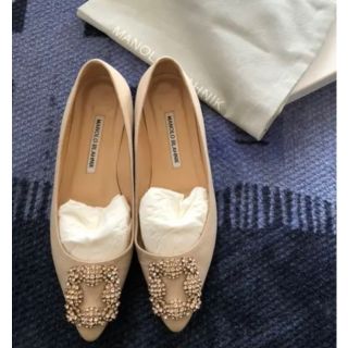 マノロブラニク(MANOLO BLAHNIK)の本日のみ！！！MANOLOBLAHNIK マノロブラニク ハンギシ 36 1/2(バレエシューズ)