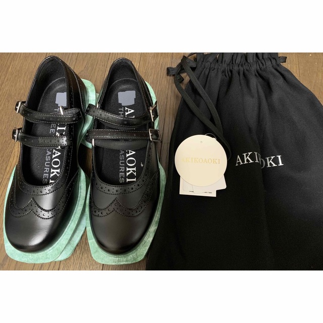 Aerial Garden BK×Jade green レディースの靴/シューズ(ローファー/革靴)の商品写真