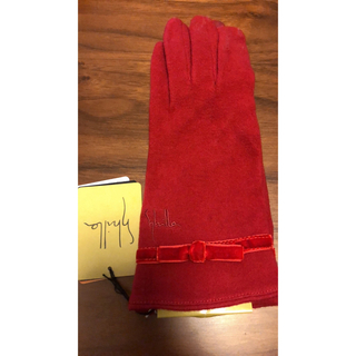 シビラ(Sybilla)のシビラ　手袋(赤) レディース(手袋)