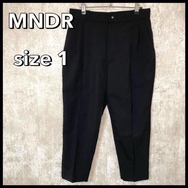 【美品】MNDR モンドレー★テーパードスラックス★19ss★クロップドパンツ