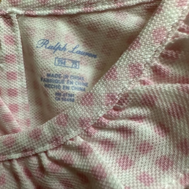 Ralph Lauren(ラルフローレン)のラルフローレン RALPH LAUREN ロンパース　ギンガムチェック　ピンク キッズ/ベビー/マタニティのベビー服(~85cm)(ロンパース)の商品写真
