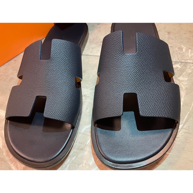 エルメス/HERMES メンズサンダル 《イズミール》 ネイビー/マリン-