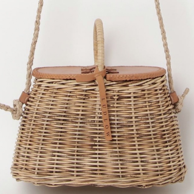美品】LUDLOW 定価62640円 カゴバッグ ショルダーバッグ ラドロー