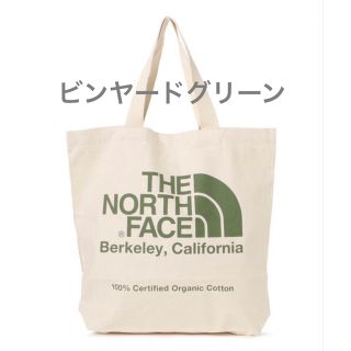 ザノースフェイス(THE NORTH FACE)のノースフェイス オーガニックコットン　トートバッグ NM82260 グリーン(トートバッグ)