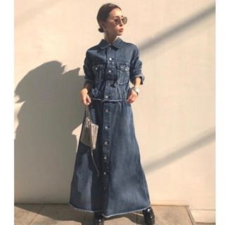 アメリヴィンテージ(Ameri VINTAGE)のameri 4way DENIM DRESS COAT(ロングワンピース/マキシワンピース)