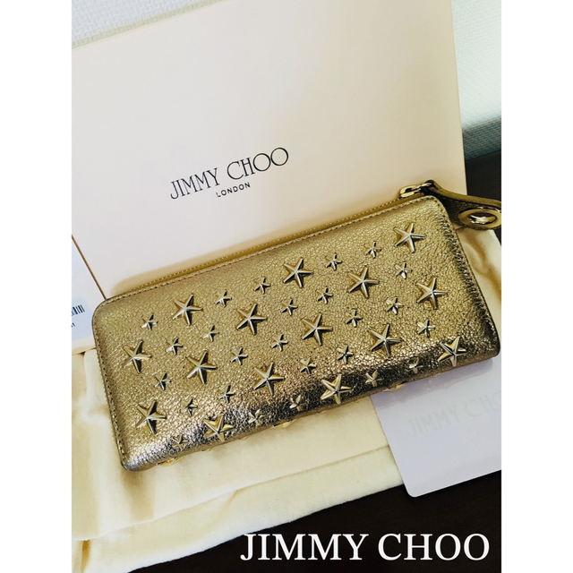 正規品★JIMMY CHOO(ジミーチュウ)★長財布★ゴールド