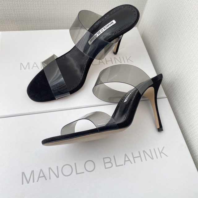 【新品】MANOLO BLAHNIK マノロブラニク クリア サンダル ミュール