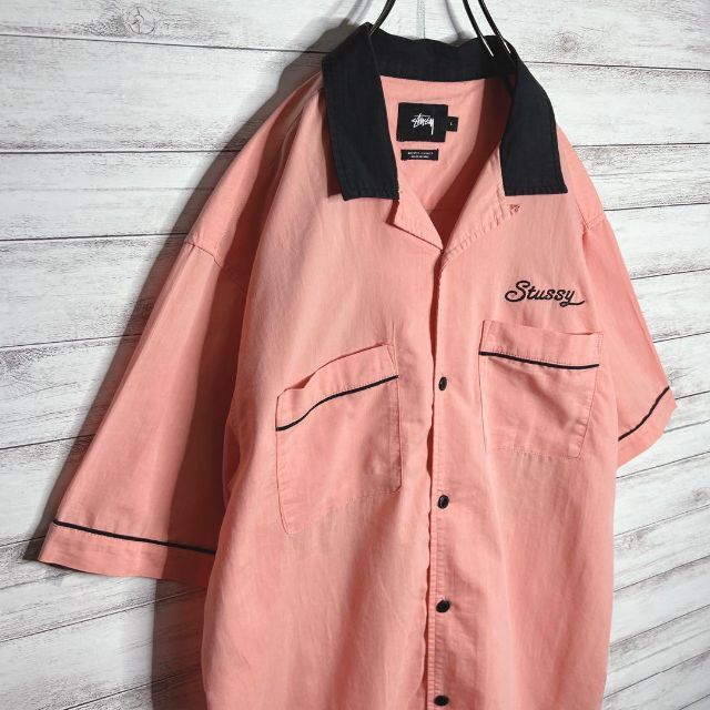 STUSSY - 【入手困難!!】ステューシー ✈︎刺繍 開襟シャツ ゆるだぼ