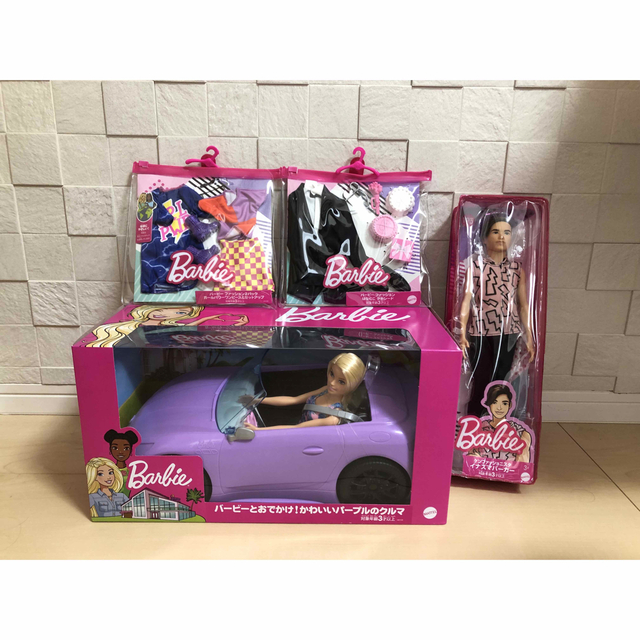 Barbie - 【新品未開封】 MATTEL バービー人形 オープンカー ケン 服