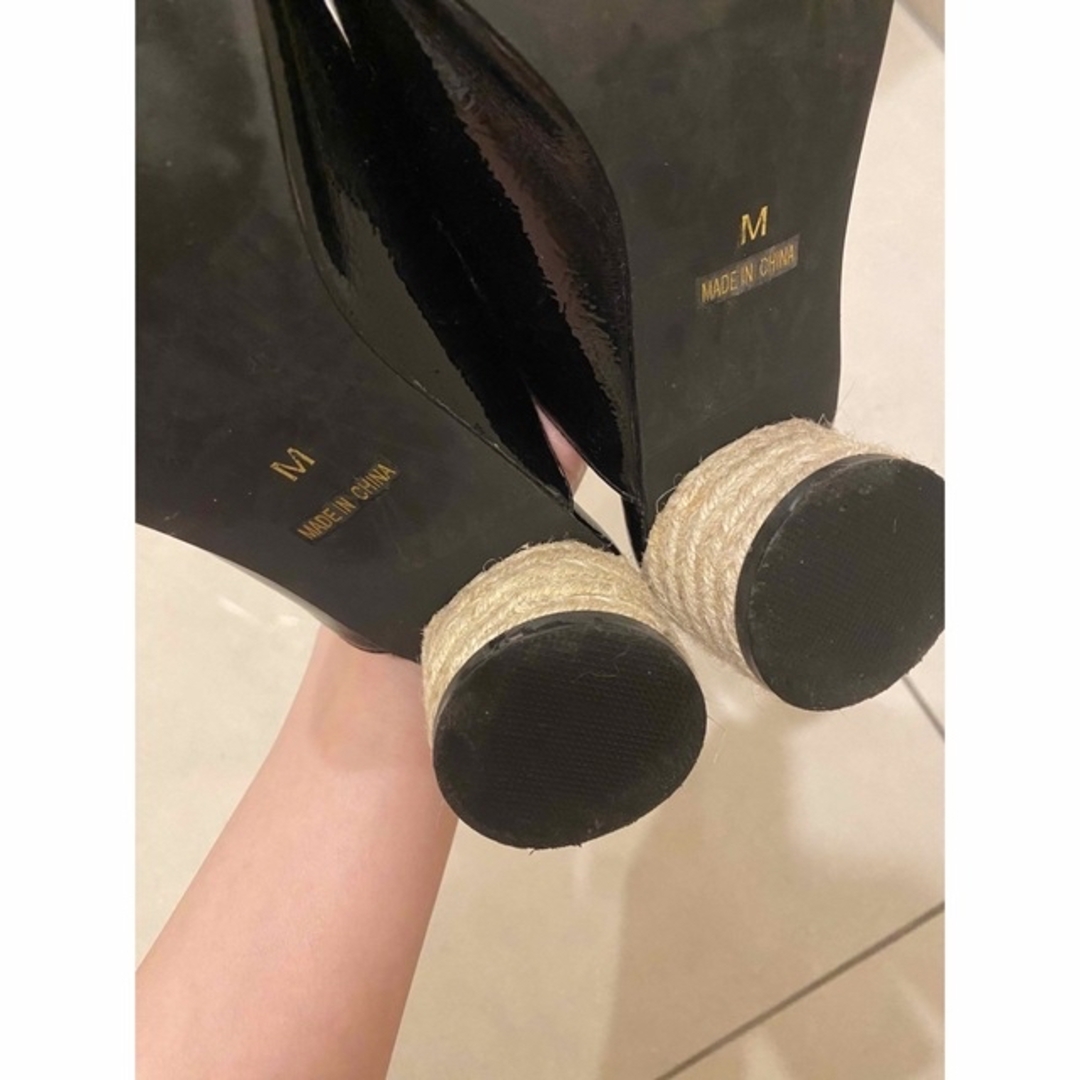 moussy(マウジー)のmoussy JUTE ROUND HEEL ミュール レディースの靴/シューズ(ミュール)の商品写真