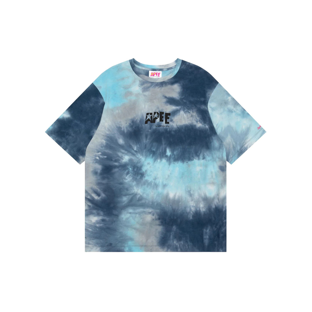 TIE DYE GRAPHIC SLIT TUNIC TEE