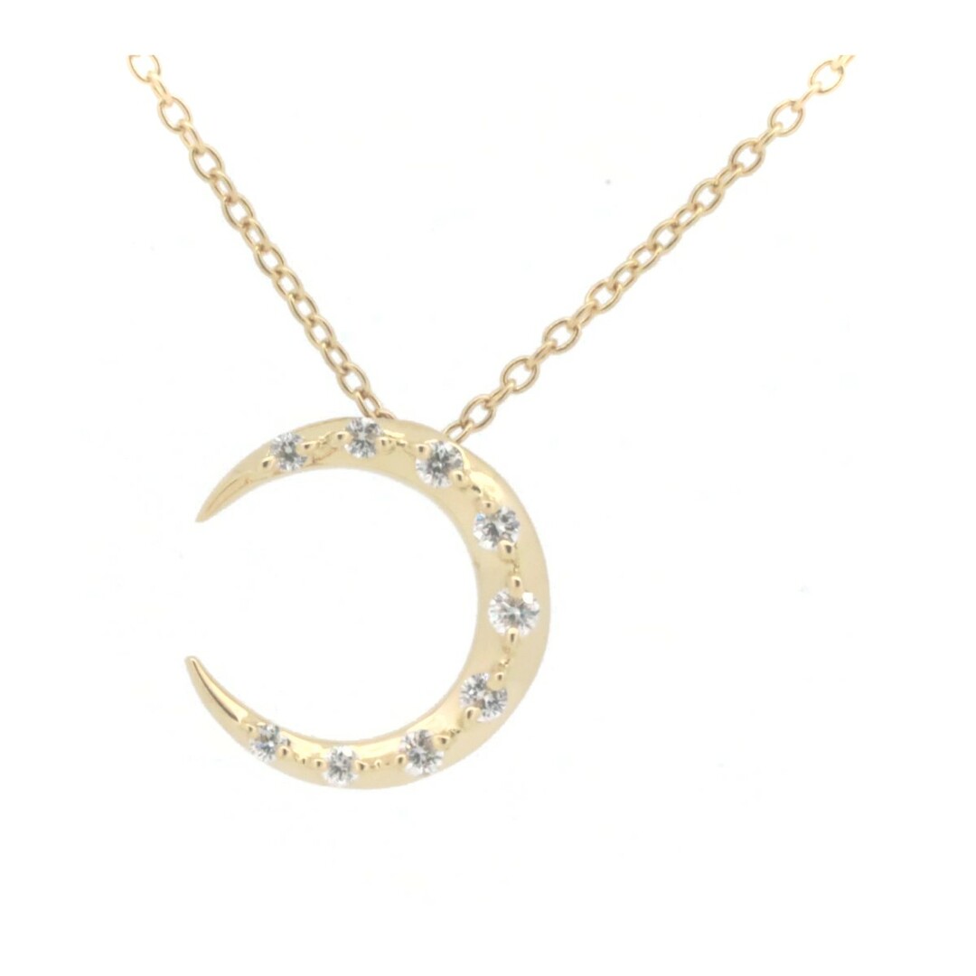 アーカー エターナルムーン ダイヤモンド ネックレス 0.14ct K18YG(18
