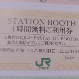 ジェイアール(JR)のＪＲ東日本優待券のステーションブース1時間無料券10枚600円(その他)