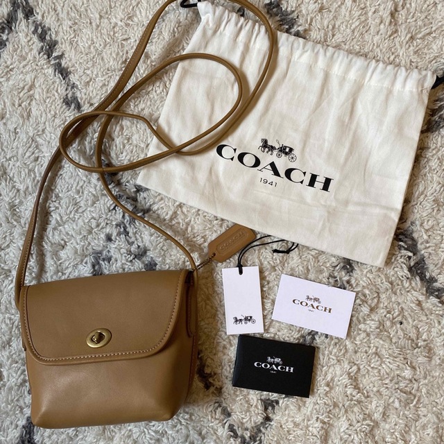 美品★コーチ COACH レザー 折財布 マルチカラー ターンロック