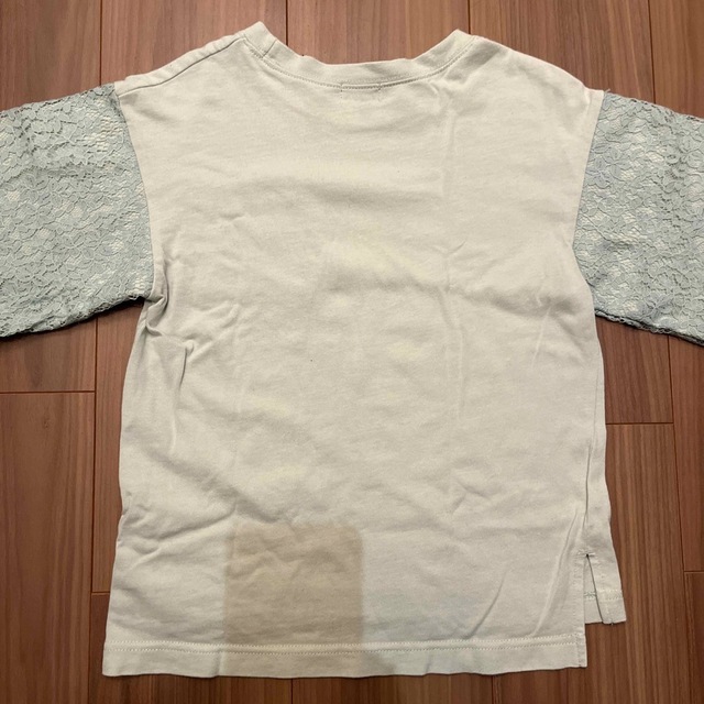 UNITED ARROWS green label relaxing(ユナイテッドアローズグリーンレーベルリラクシング)のグリーンレーベルリラクシング　袖　レース　tシャツ　125  2枚セット キッズ/ベビー/マタニティのキッズ服女の子用(90cm~)(Tシャツ/カットソー)の商品写真