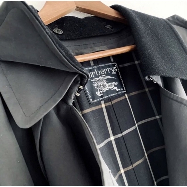 BURBERRY(バーバリー)のヴィンテージ Burberry バーバリー トレンチコート ２枚襟 ライナー付 メンズのジャケット/アウター(トレンチコート)の商品写真