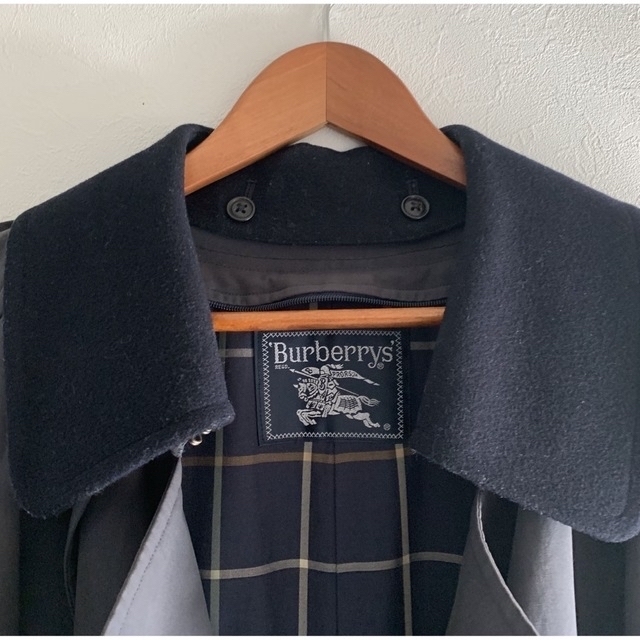 BURBERRY(バーバリー)のヴィンテージ Burberry バーバリー トレンチコート ２枚襟 ライナー付 メンズのジャケット/アウター(トレンチコート)の商品写真