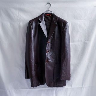 ポールスミス(Paul Smith)の【paul smith】3B レザー テーラードジャケット(レザージャケット)