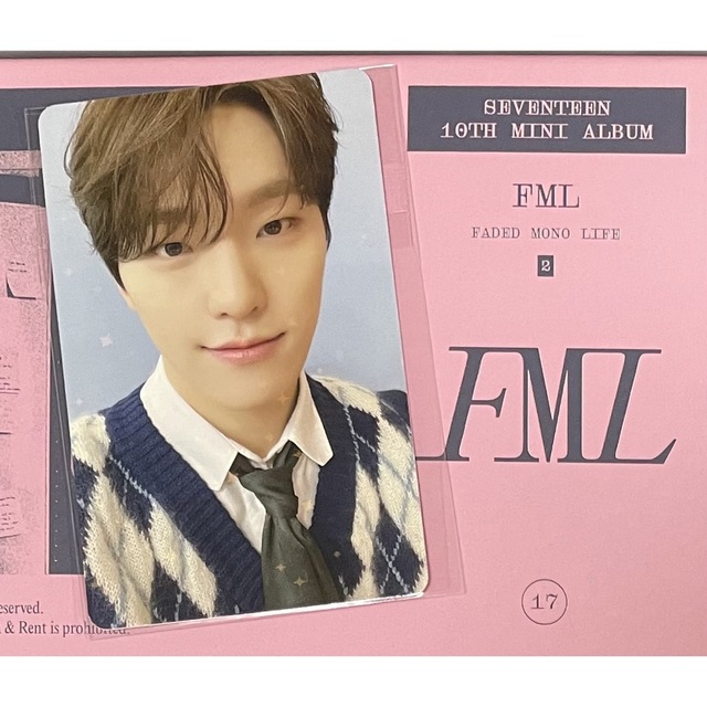 seventeen fml weverse 特典トレカ ジョンハン 5枚①