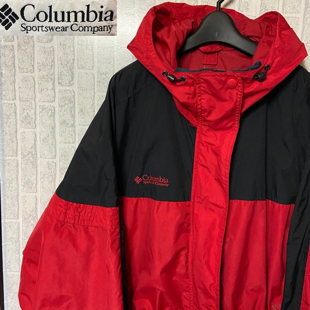 R138 Columbia マウンテンパーカー ダブルジップ ナイロンジャケット