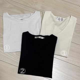 アズールバイマウジー(AZUL by moussy)の３枚セット(Tシャツ(半袖/袖なし))