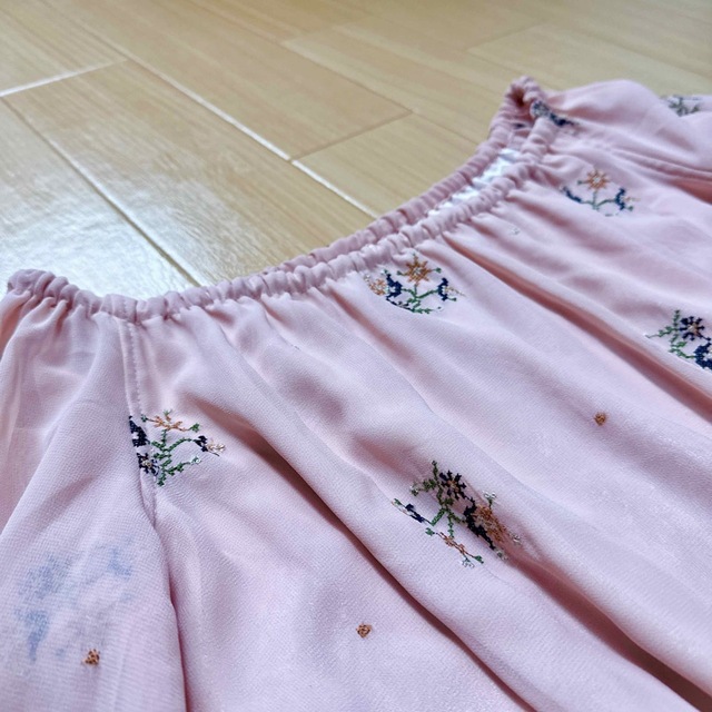 2way花柄刺繍ブラウス             レディースのトップス(シャツ/ブラウス(長袖/七分))の商品写真