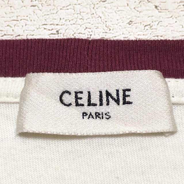 CELINE セリーヌ フロック Tシャツ ロゴ