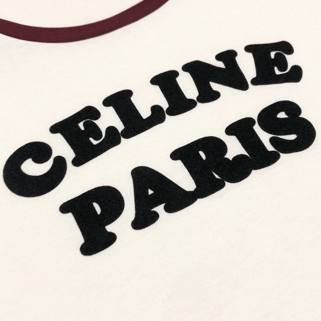 CELINE セリーヌ フロック Tシャツ ロゴ