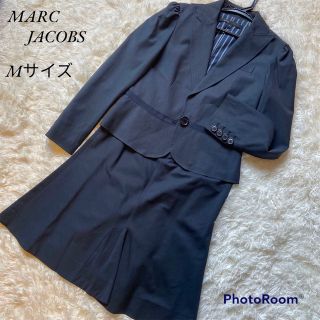 マークジェイコブス(MARC JACOBS)のマークジェイコブススカートスーツセットアップネイビーグレー　ウール混(スーツ)