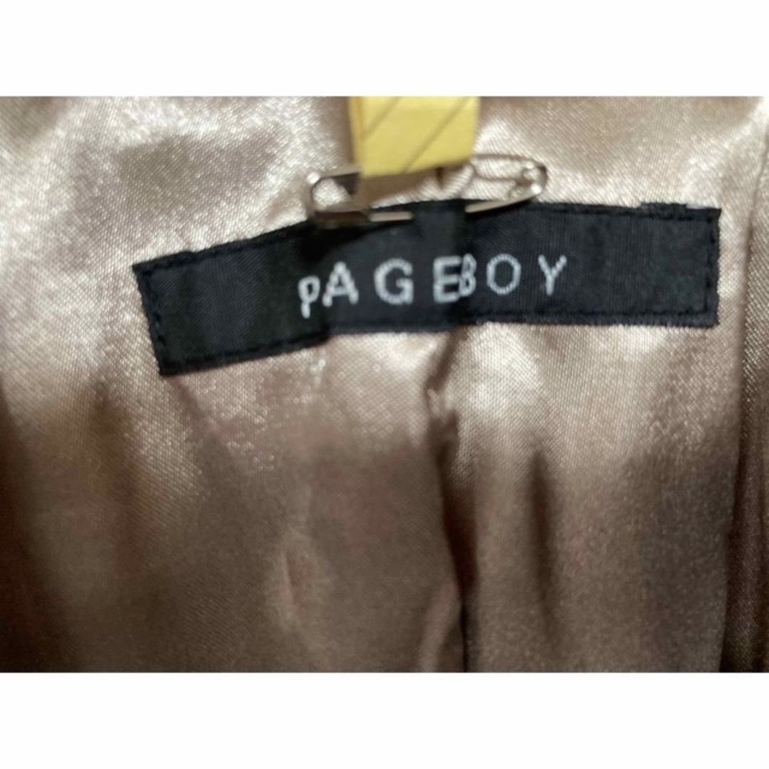 PAGEBOY(ページボーイ)のページボーイ　おしゃれ　コート　M  黒 レディースのジャケット/アウター(トレンチコート)の商品写真