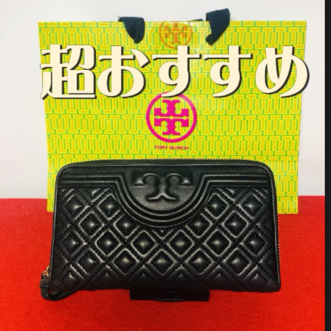 Tory Burch   美品 トリーバーチ ラウンドファスナー マット