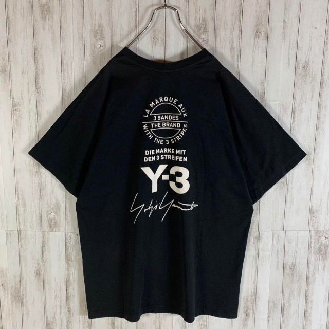 Y-3(ワイスリー)の【最高デザイン】Y-3 ヨウジヤマモト スリーライン バックロゴ 奇抜 Tシャツ メンズのトップス(Tシャツ/カットソー(半袖/袖なし))の商品写真