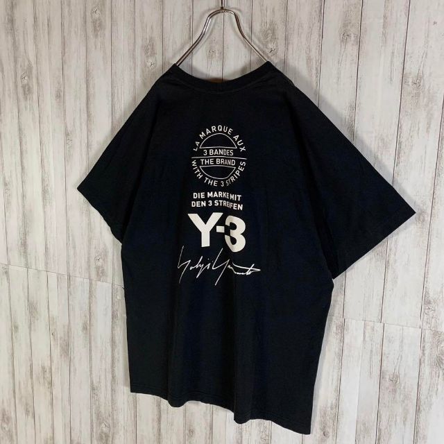 Y-3(ワイスリー)の【最高デザイン】Y-3 ヨウジヤマモト スリーライン バックロゴ 奇抜 Tシャツ メンズのトップス(Tシャツ/カットソー(半袖/袖なし))の商品写真