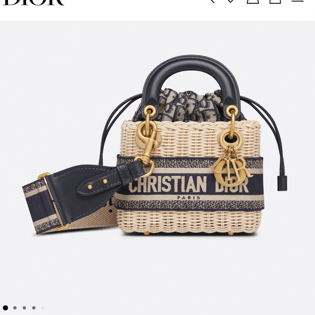 Dior(ディオール)のlady dior mini カゴバッグ レディースのバッグ(ハンドバッグ)の商品写真