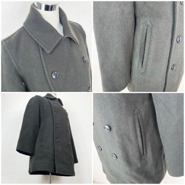 ABAHOUSE - 美品 高級ウール混 アバハウス ショート丈Pコート メンズ ...