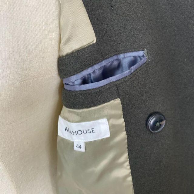 ABAHOUSE - 美品 高級ウール混 アバハウス ショート丈Pコート メンズ ...