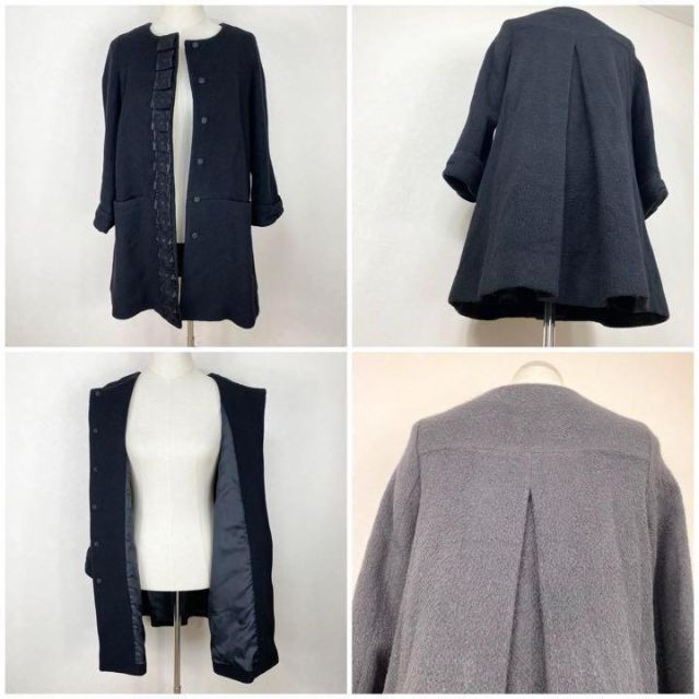 Anatelier アナトリエ アウター ロングコート ブラック ウール S