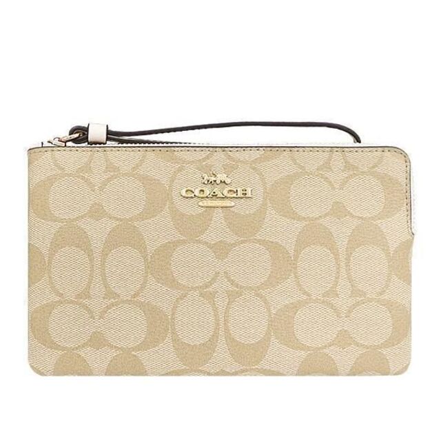 COACH コーチ リストレット ポーチ 財布 シグネチャー ロゴ ライト