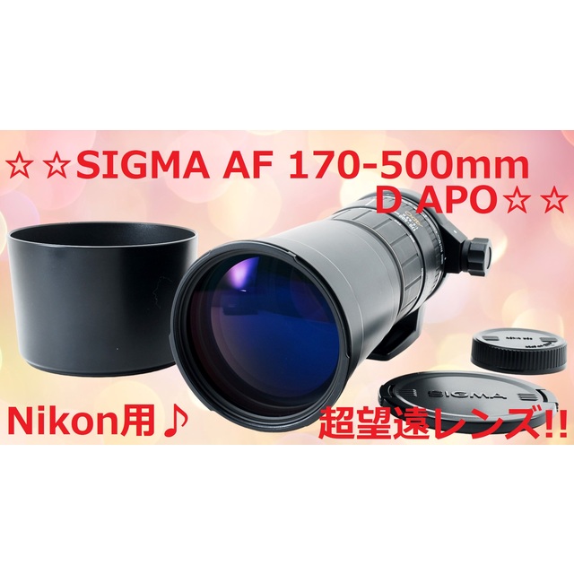 超望遠レンズです♪ SIGMA (Nikon用) 170-500mm #5391 大量入荷