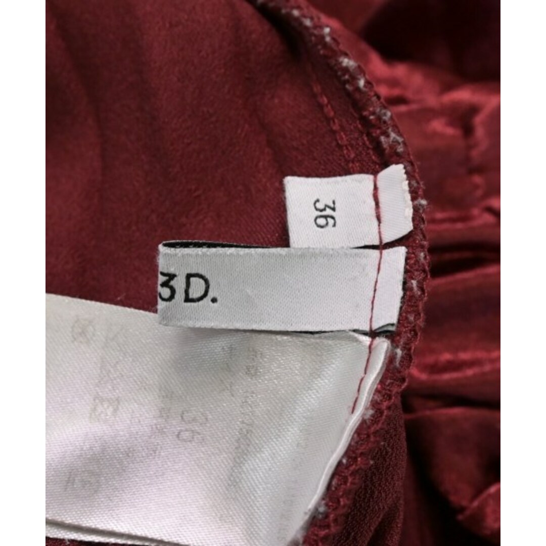 UN3D.(アンスリード)のUN3D. アンスリード ロング・マキシ丈スカート 36(S位) 赤 【古着】【中古】 レディースのスカート(ロングスカート)の商品写真