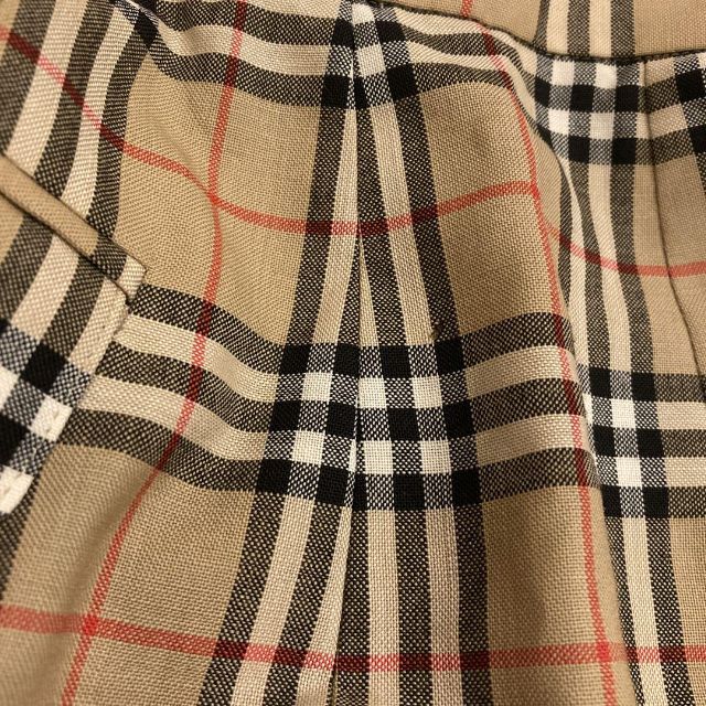 BURBERRY ハーフパンツ スカート ノバチェック 金ボタン S-