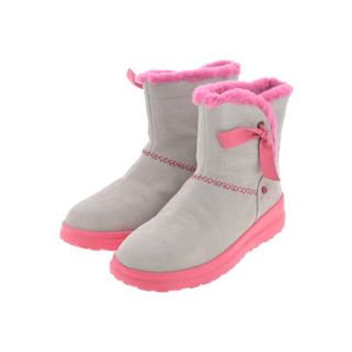 アグオーストラリア(UGG AUSTRALIA)のUGG australia アグオーストラリア ブーツ 25cm グレーxピンク 【古着】【中古】(ブーツ)