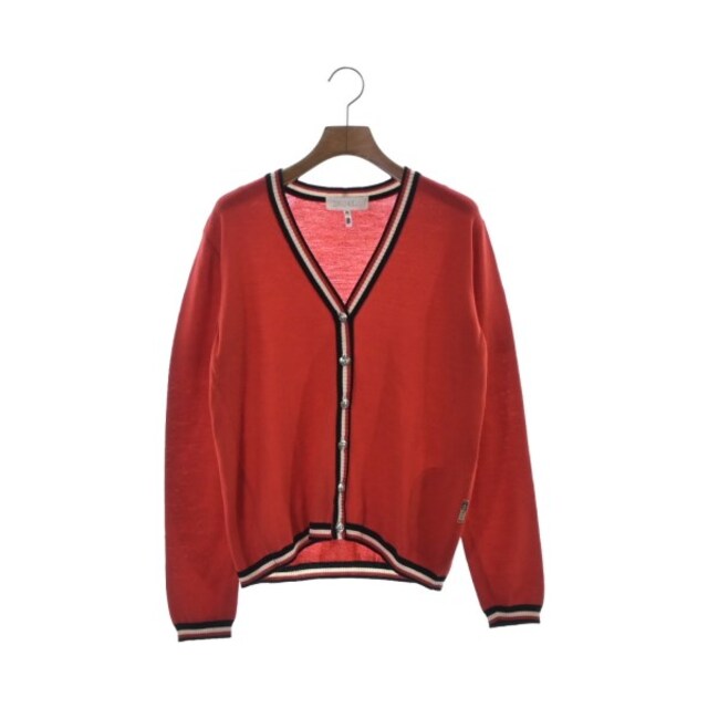 ESCADA エスカーダ カーディガン 36(XS位) 赤 【古着】【中古】 【在庫