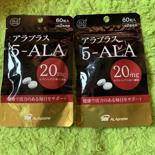 アラプラス 5-ALA 60粒2袋の通販 by N商店｜ラクマ